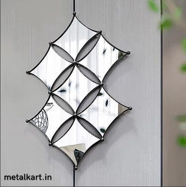 Metallic Parallelogram Constellation Wall Mirror (25 x 36 Inches)